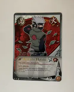 Naruto CCG - Rare Gold Foil Text - Kakashi Hatake #109 - 2002 Jump Bandai Card - Image 1