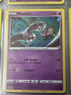 Pokemon TCG 056/172 Mewtwo Cosmos Holo Rare Promo SWSH Brilliant Stars RARE - Image 1