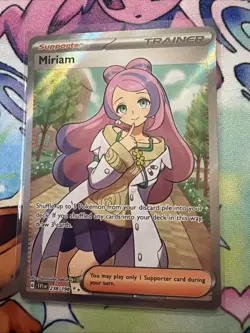 The Pokemon Company Miriam 238/198 SV01 Ultra Rare Full Art Holo EN Card - Image 2