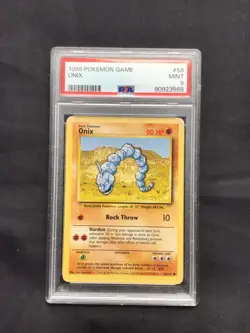 Pokemon Cards: Base Set Common: Onix 56/102 PSA 9 - Image 1