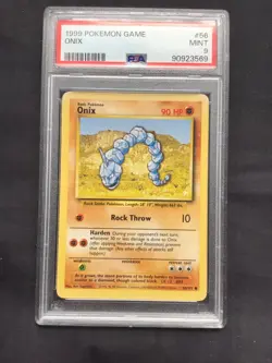 Pokemon Cards: Base Set Common: Onix 56/102 PSA 9 - Image 2
