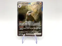 Carta Pokemon EXCADRILL EX BLK 168/086 Alternative Art Italiano Set Luce Nera NM - Image 1