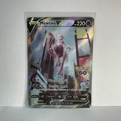 Mewtwo V Full Art Holo 072/078 Pokemon GO Ultra Rare Englisch - Image 1