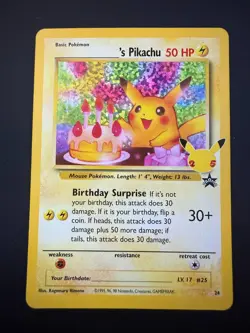 Pokemon Celebrations Birthday Pikachu 24 Classic Collection Holo Near Mint NM/M - Image 1