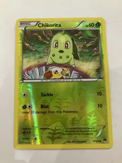 Pokemon - Chikorita - 1/122 Reverse Holo - - Image 1