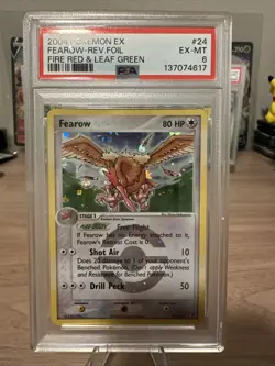 Pokemon Fearow 24/112 Reverse Holo Fire Red & Leaf Green PSA 6 - Image 1