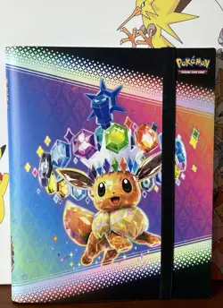 🔹Eevee 9 Pocket Binder Prismatic Evolutions Pokemon TCG 2025🔹378 Card Capacity - Image 1