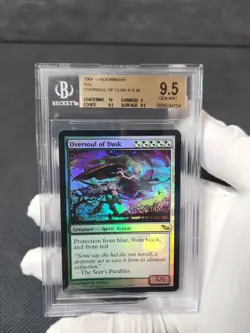 2008 MTG Shadowmoor Oversoul of Dusk Foil Rare Graded Magic Card BGS 9.5 Gem - Image 2