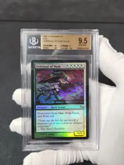 2008 MTG Shadowmoor Oversoul of Dusk Foil Rare Graded Magic Card BGS 9.5 Gem - Image 3