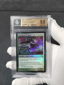 2008 MTG Shadowmoor Oversoul of Dusk Foil Rare Graded Magic Card BGS 9.5 Gem - Image 4