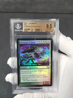 2008 MTG Shadowmoor Oversoul of Dusk Foil Rare Graded Magic Card BGS 9.5 Gem - Image 5