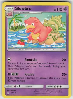 Slowbro 49/145 Uncommon Guardians Rising Pokemon Lightly Played - Image 1