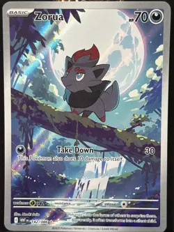 Pokemon TCG Zorua 142/086 Sv: White Flare Illustration Rare - Image 1