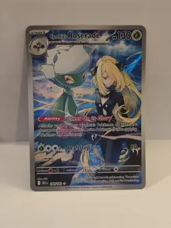 NM! Cynthia's Roserade 184/182 Sv10: Destined Rivals Holo Pokemon Tcg - Image 1