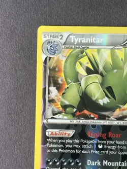 Pokemon Tyranitar Fates Collide #56/124 Rare Reverse Holo Near Mint - Image 3