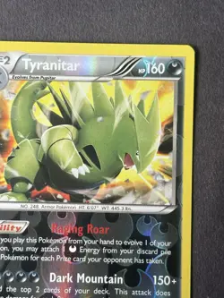 Pokemon Tyranitar Fates Collide #56/124 Rare Reverse Holo Near Mint - Image 4