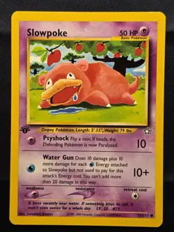 Slowpoke 73/111 1st Edition Neo Genesis WOTC Pokemon TCG 2000 LP - Image 1
