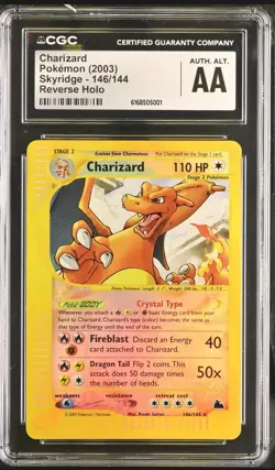 Pokemon TCG Charizard Skyridge 146 Reverse Holo Secret Rare Fresh CGC Slab - Image 1