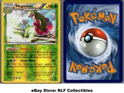 2016 Pokemon, XY BREAKpoint, #3/122 Meganium, Reverse Holo Rare - Image 1