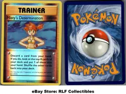 2016 Pokemon, XY Evolutions, #80/108 Misty's Determination Reverse Holo Uncommon - Image 1