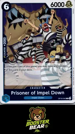Prisoner of Impel Down OP16-042 R One Piece NM/M ENG - Image 1