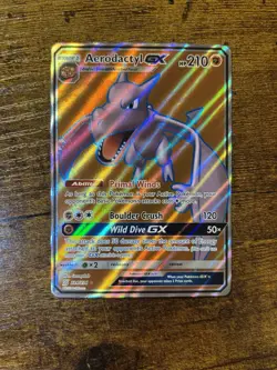 Pokemon TCG Aerodactyl GX Full Art 224/236 Unified Minds - Image 1