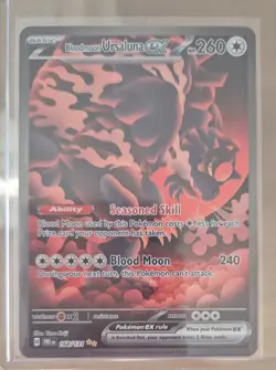 Pokemon Bloodmoon Ursaluna ex Special Illustration Prismatic Evolutions 168/131 - Image 1