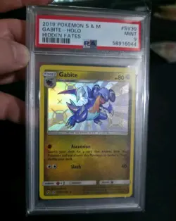 Pokemon Sun & Moon Hidden Fates Shiny Vault Card SV39 Gabite PSA 9 - Image 4