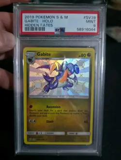 Pokemon Sun & Moon Hidden Fates Shiny Vault Card SV39 Gabite PSA 9 - Image 5