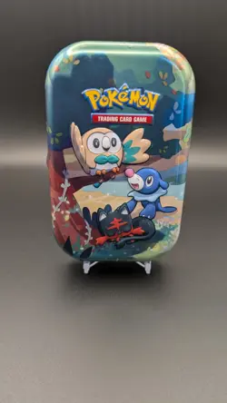 🐉 Pokemon Tin 25th Anniversary Celebration Bauz Flamiau Robball + Card 🐉 - Image 1