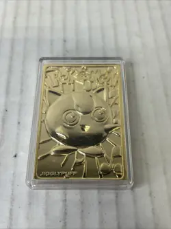 1999 Pokemon Jigglypuff 23K Gold Plated Trading Card W/ COA F5 - Image 1