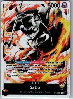 Sabo (Alt Art) ST13-001 English The Three Brothers - One Piece Card - NM - Image 1