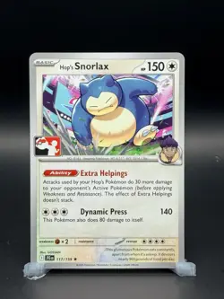 Hop's Snorlax 117/159 Prize Pack Series Cards Regular - Image 1