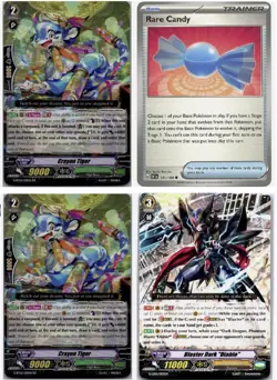Lot Of 4 Cardfight Vanguard Cards - Image 1
