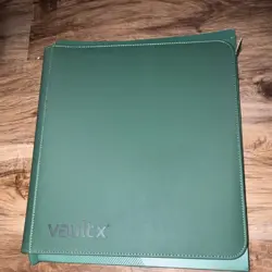 Vault X Green A4 Zip Binder 12-Pocket Side Loading Double-Sided 480 Cards - Image 1