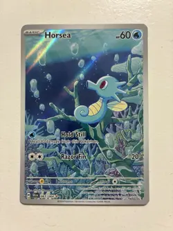 Pokemon TCG Horsea 067/064 Shrouded Fable Illustration Rare NM - Image 1