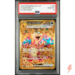 PSA 10 Charizard ex UR 139/108 SV3 Ruler of the Black Flame - Japanese 2023 - Image 1