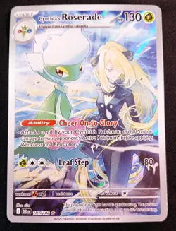 Cynthia's Roserade 184/182 Sv10: Destined Rivals Holo Pokemon TCG Art Rare NM EN - Image 1
