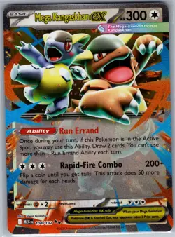 Mega Kangaskhan ex 104/132 ME: Mega Evolution - Pokemon Card - NM - Image 1