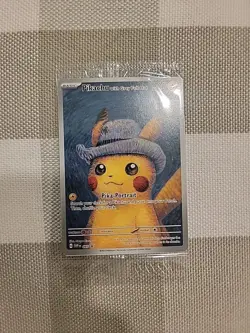 Pokemon TCG Pikachu With Grey Felt Hat Van Gogh Full Art Promo SVP #085- Sealed - Image 2