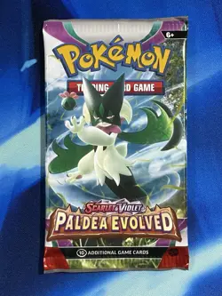 Pokemon Scarlet & Violet Paldea Evolved Booster Pack Lot X9 Mixed SV 02 - Image 2