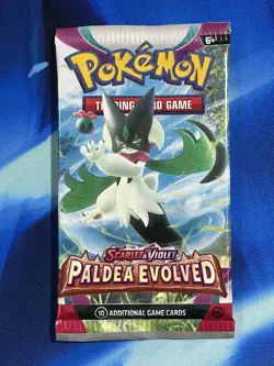 Pokemon Scarlet & Violet Paldea Evolved Booster Pack Lot X9 Mixed SV 02 - Image 4