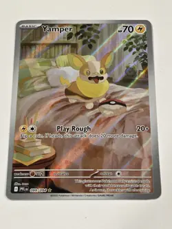 Yamper 099/094 Illustration Rare Phantasmal Flames Pokemon Near Mint - Image 2