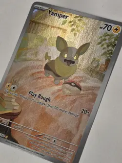 Yamper 099/094 Illustration Rare Phantasmal Flames Pokemon Near Mint - Image 3