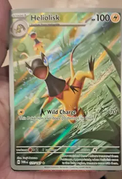 Pokemon Heliolisk 177/167 Twilight Masquerade Illustration Rare Holo - Image 1