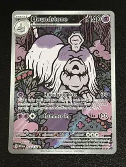 Pokemon TCG Mega Evolution Houndstone Illustration Rare 145/132 NM - Image 1