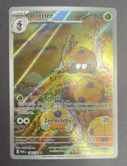Pokemon Dottler SV04 Paradox Rift Illustration Rare Holo EN 2023 184/182 - Image 1
