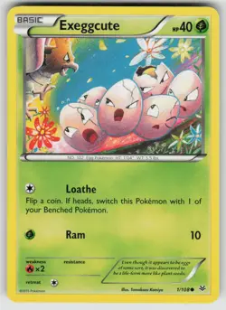 Exeggcute 1/108 Common Roaring Skies Pokemon Lightly Played - Image 1