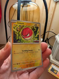 Pokemon Professor Program stamped promo Voltorb MEW 100/165 **RARE** - Image 2