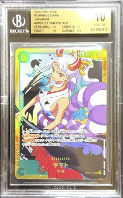 One Piece Yamato OP01-121 SEC Romance Dawn Japanese BGS 10 - Image 1